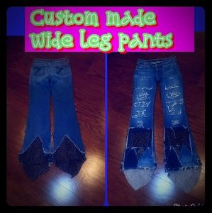Custom made wide leg pants